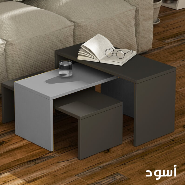 ⁦ترابيزة قهوة بتصميم مودرن - عرض 110 سم Ct-6⁩ - الصورة ⁦3⁩