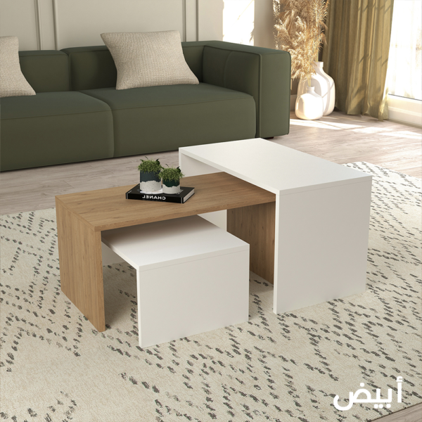 ترابيزة قهوة بتصميم مودرن - عرض 110 سم Ct-6
