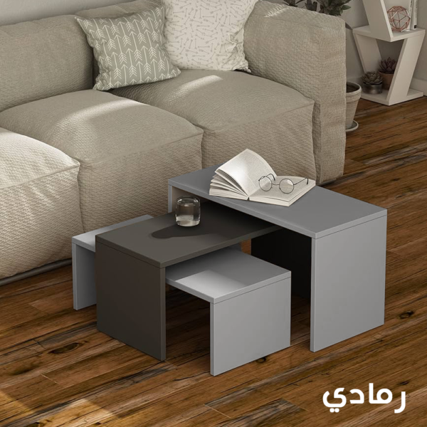 ⁦ترابيزة قهوة بتصميم مودرن - عرض 110 سم Ct-6⁩ - الصورة ⁦2⁩
